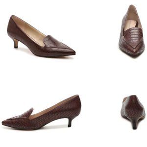 Adrienne Vittadini, Dark Brown Kitten Heel Pumps Sz 6.5